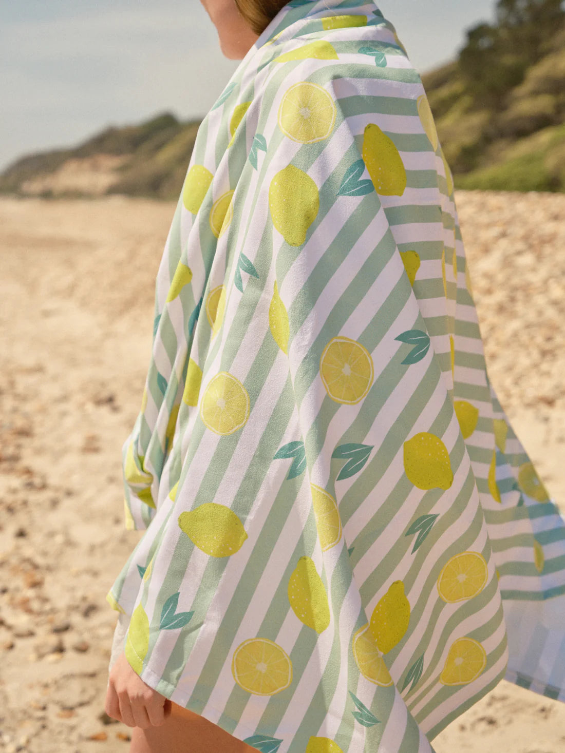 Lemons Sand Free Beach Towel