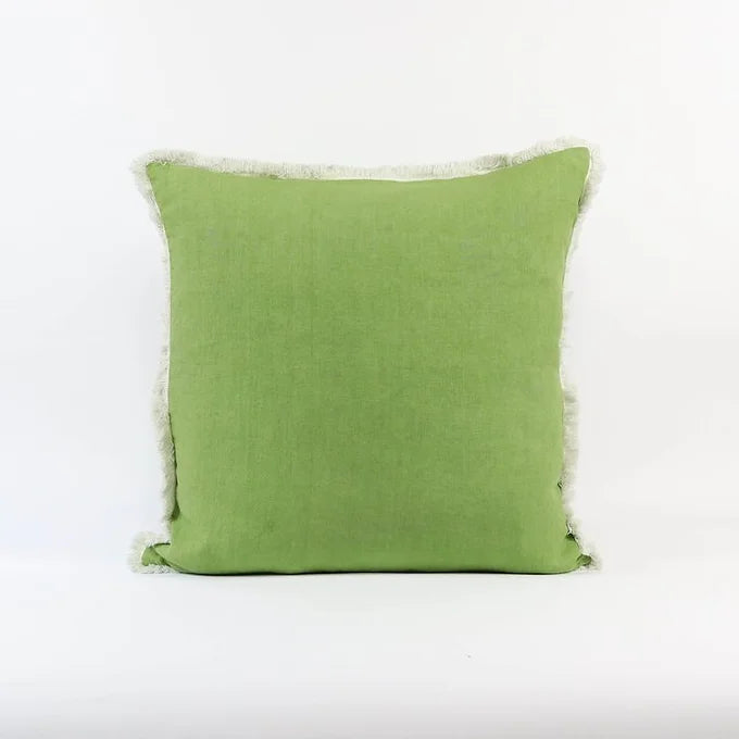 Apple Green Linen Cushions