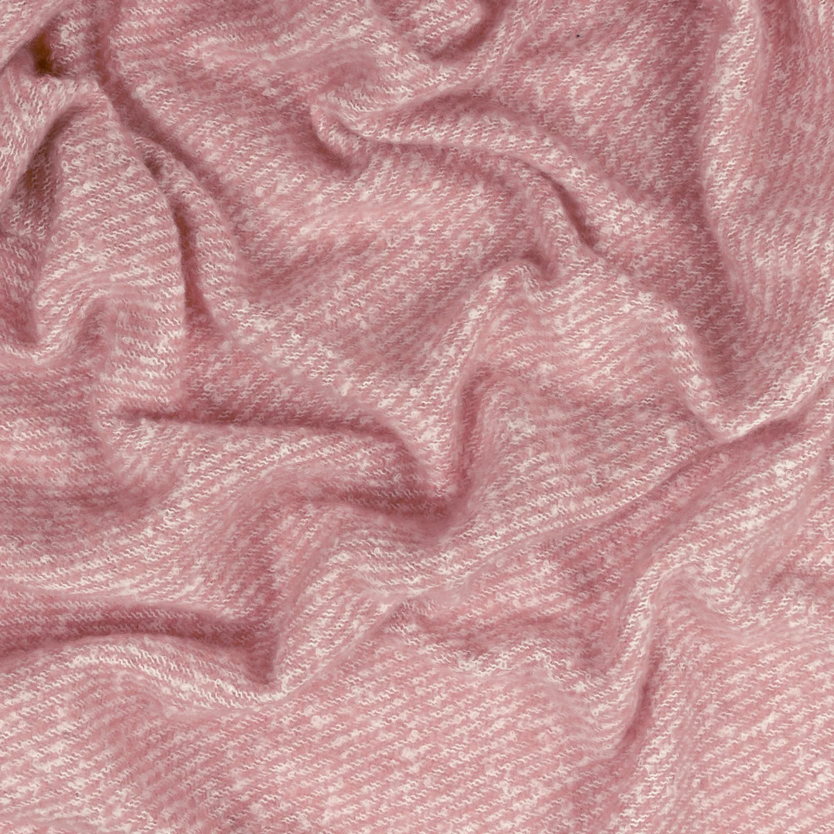 Isla Pink Heather Fringed Blanket