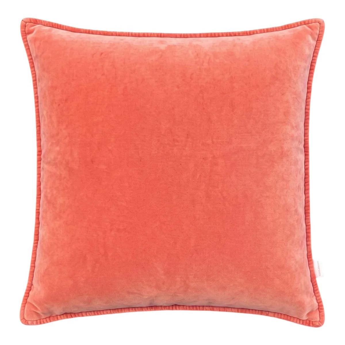 Melon Stonewash Velvet Cushion