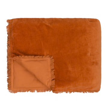 Orange Jaye Cotton Bedspread