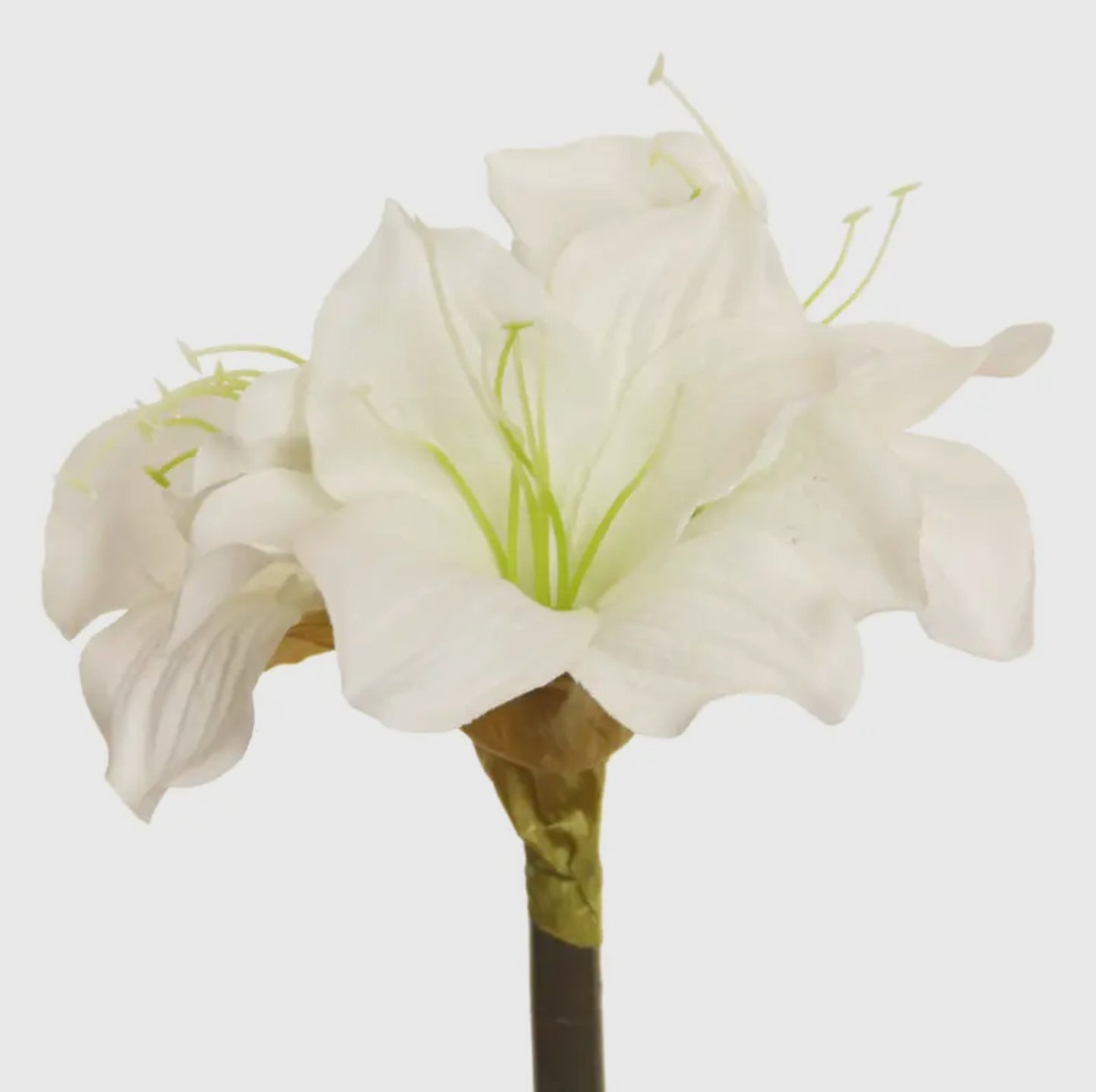 SALE Faux White Amaryllis