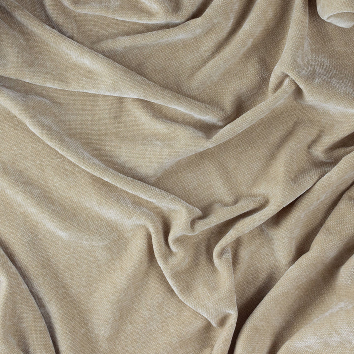 Natural Velvet Throw