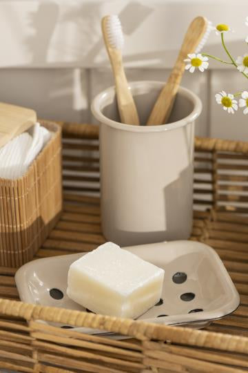 Sand Enamel Soap Dish