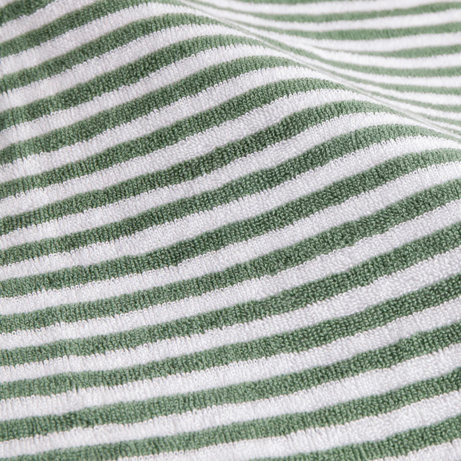 Green Stripe Every Day Cotton Bath Towels