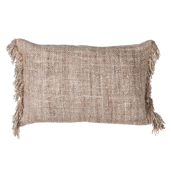 Natural Fringed Cushion