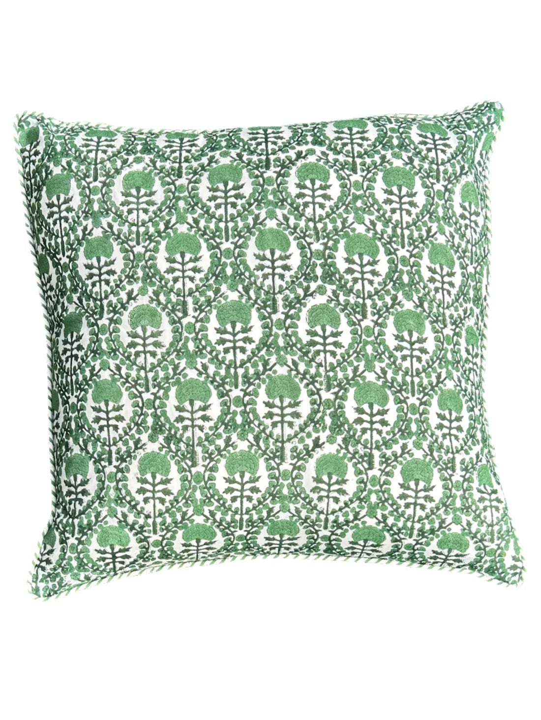 Summer Green Trellis Cushion