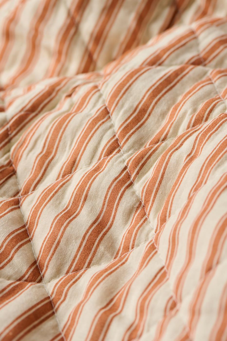Autumn Sienna Stripe Sofa Quilt