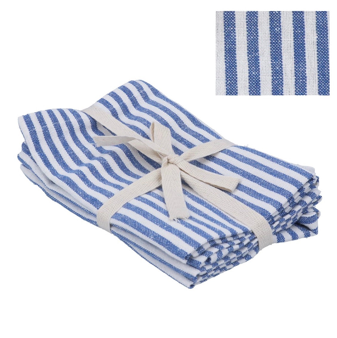 Coastal Stripe Tablecloth & Napkins