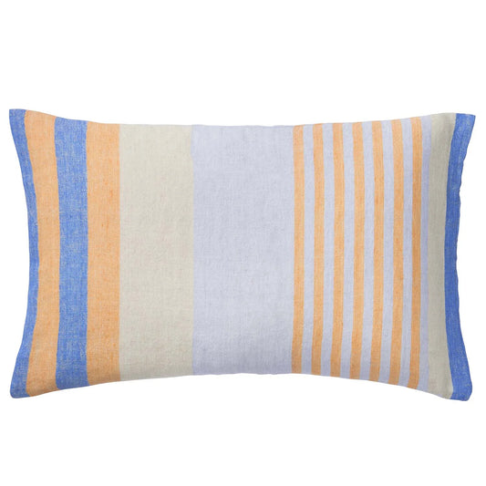 Riviera Blue Multi Stripe Cushion