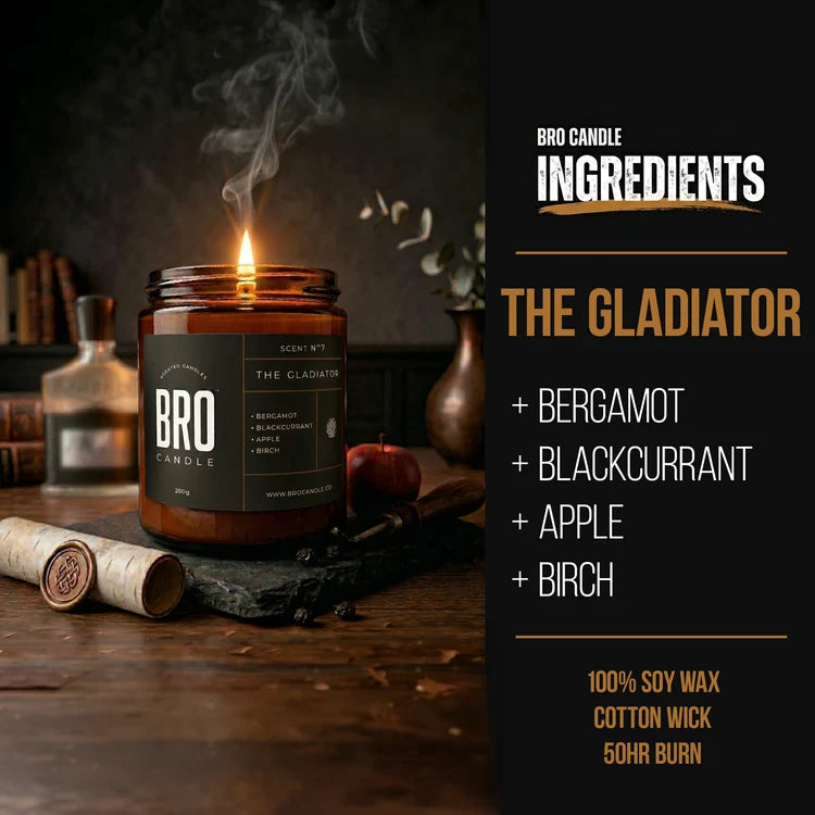 Bro Candle “Gladiator” Fragranced Candle