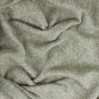 Soft Green Fringed Blanket