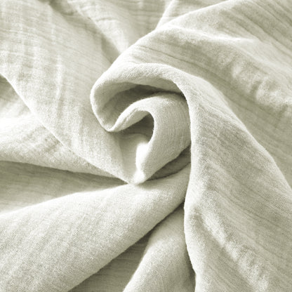 Gauze Pale Green Throw 2 Sizes