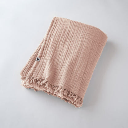 Gauze Nude Pink Throw 2 Sizes