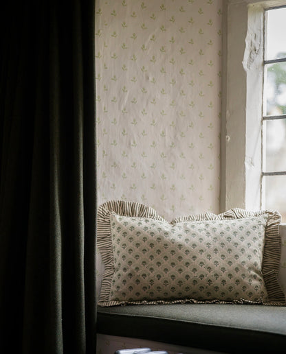 Forest Block Print Cushion