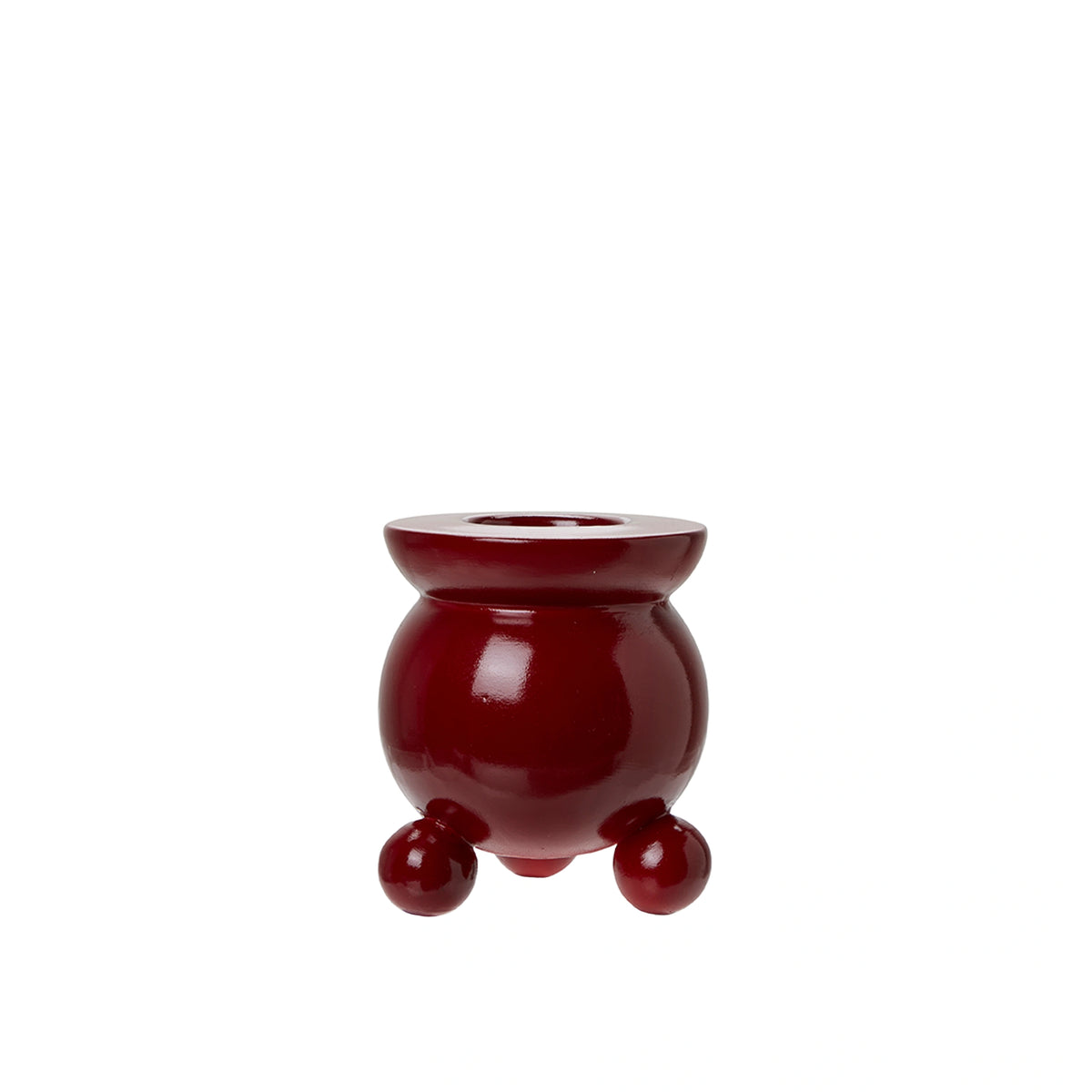 Christmas Deep Red Anya Candle Holder