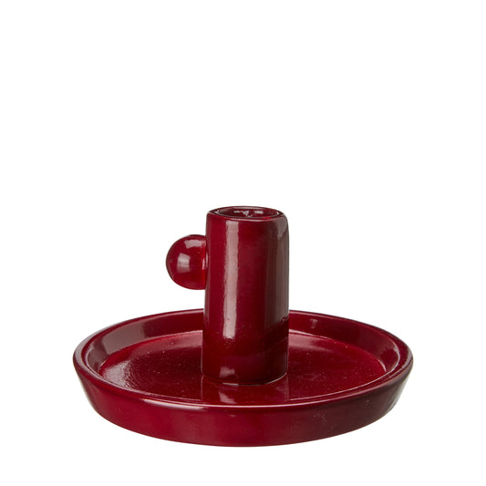 Christmas Deep Red Mary Candle Holder