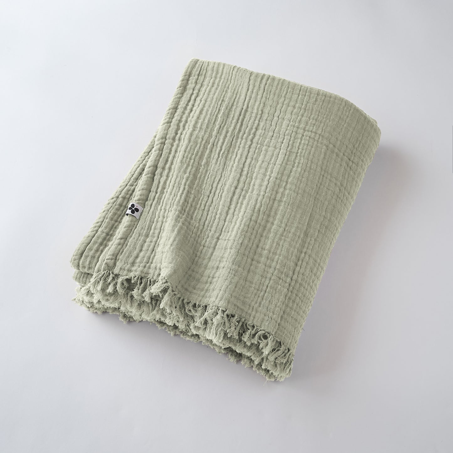 Gauze Pale Green Throw 2 Sizes