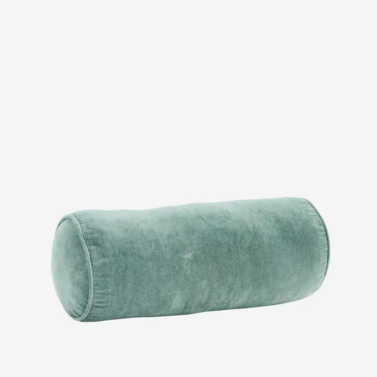 Seafoam Velvet Bolster Cushion