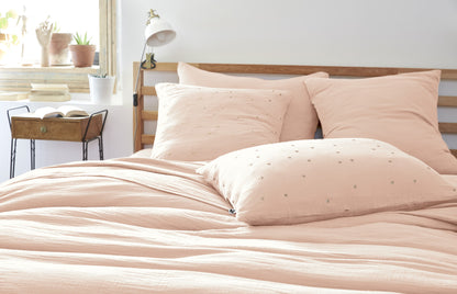 Gauze Nude Pink Pillow Cover