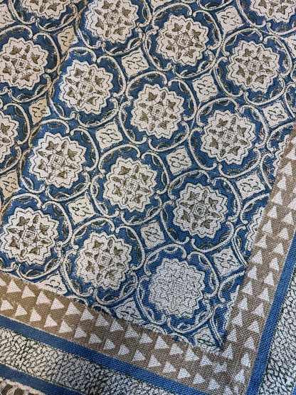 Blue Natural Printed Rug