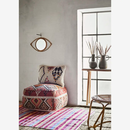 Handwoven Woollen Pouffe