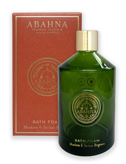 Abahna Bath Foam.  Mandarin & Sicilian Bergamot
