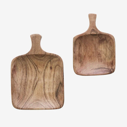 Pair of Acacia Wood Serving Boards