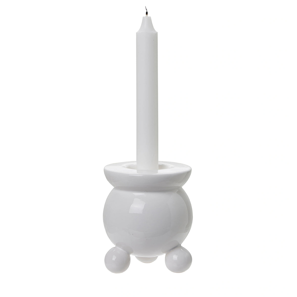Christmas White Anya Candle Holder