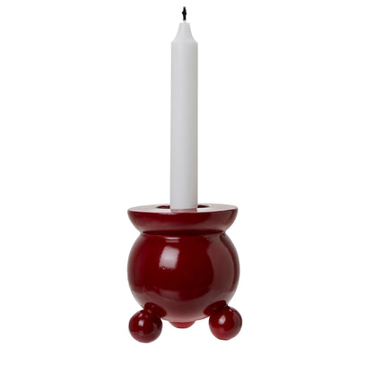 Christmas Deep Red Anya Candle Holder