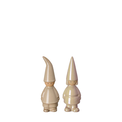 Christmas Stoneware Beige Tomte 2 Sizes