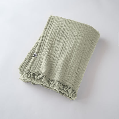 Gauze Pale Green Throw 2 Sizes