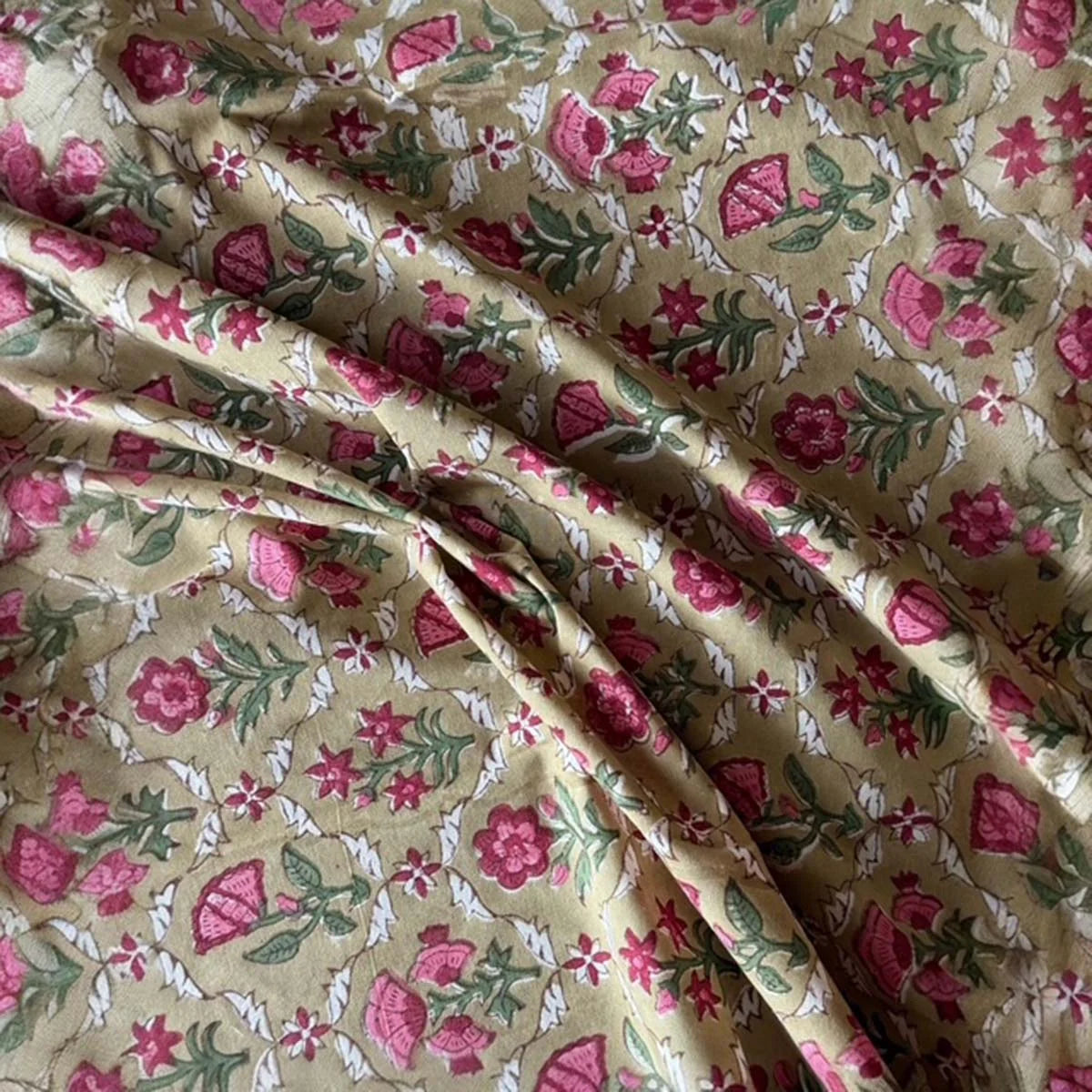 Autumn Blockprint Tablecloth & Napkins