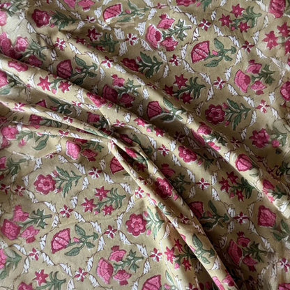 Autumn Blockprint Tablecloth & Napkins