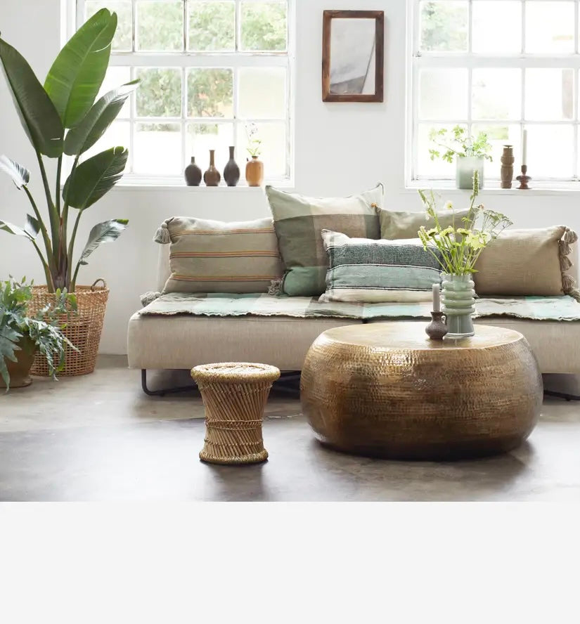 Brown Stoneware Candleholder