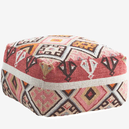 Handwoven Woollen Pouffe