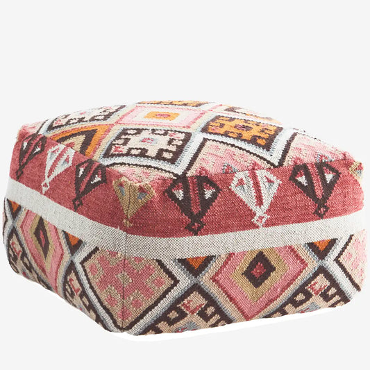Handwoven Woollen Pouffe