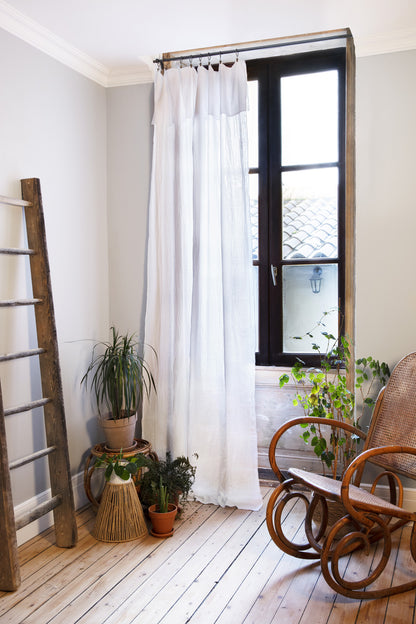 Cotton Gauze Curtain Panel