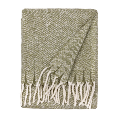 Isla Sage Fringed Blanket