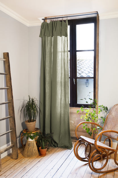 Cotton Gauze Curtain Panel