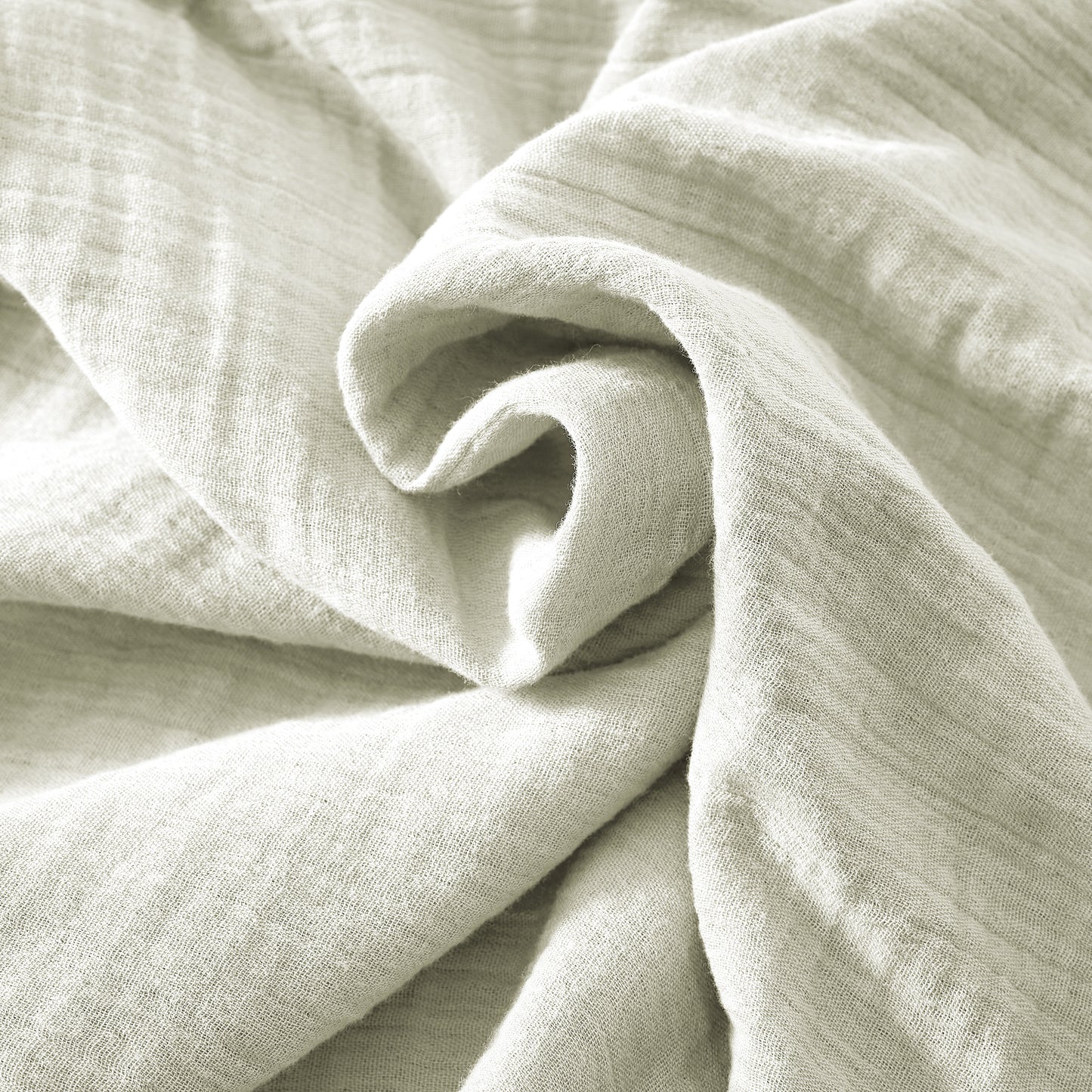 Muslin Pale Green Cushion Cover 2 Sizes