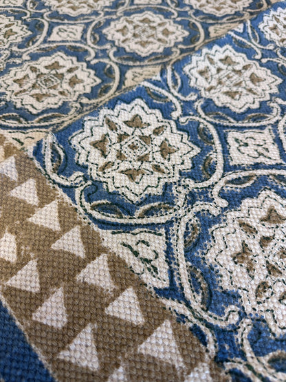 Blue Natural Printed Rug