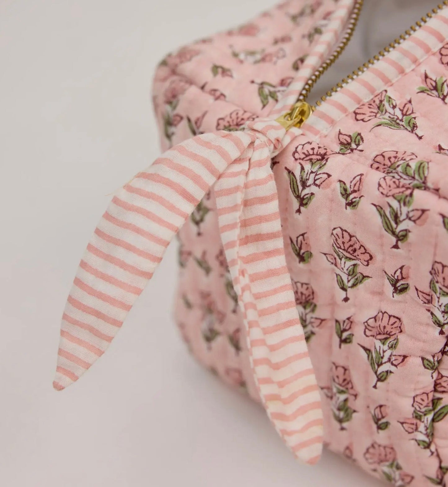 Pink Floral Wash Bags