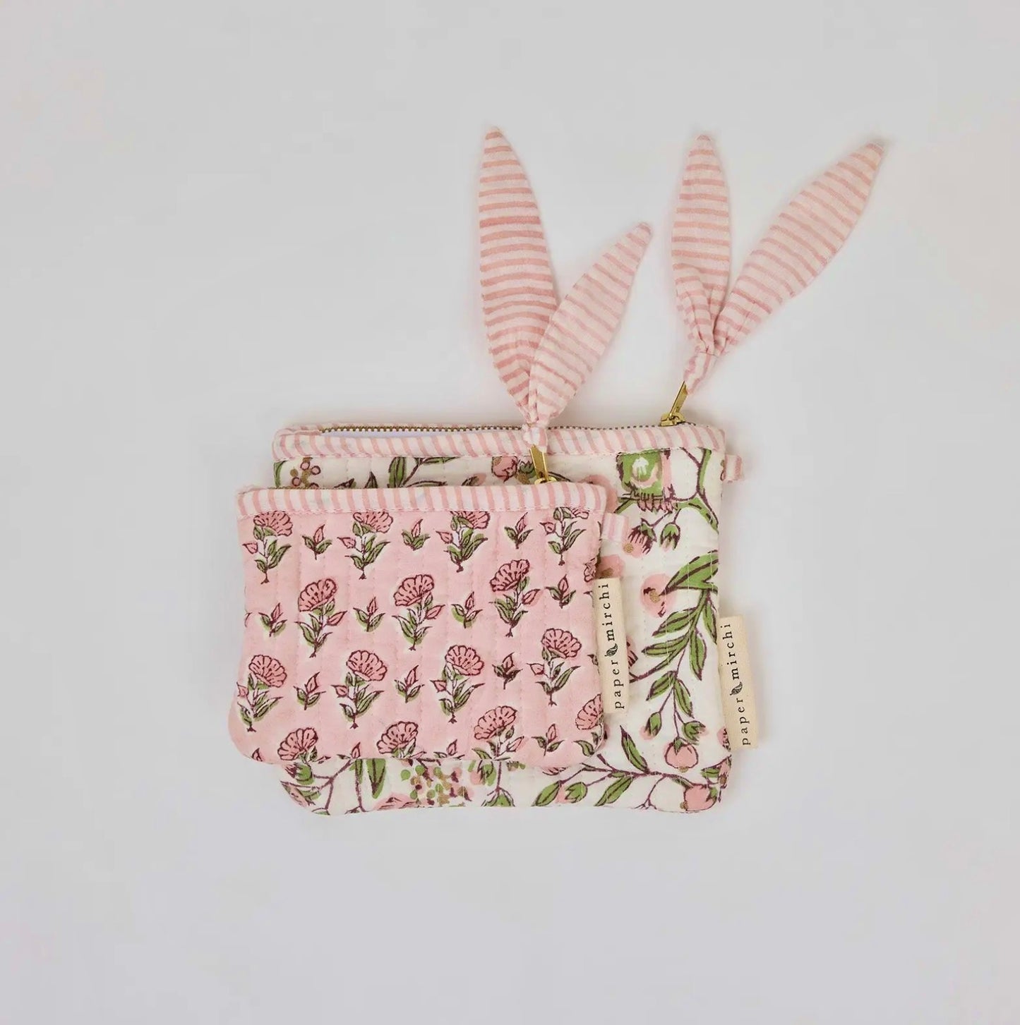 Pink Floral Wash Bags