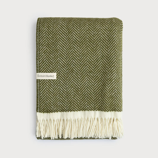Olive Woollen Blanket 3 Sizes