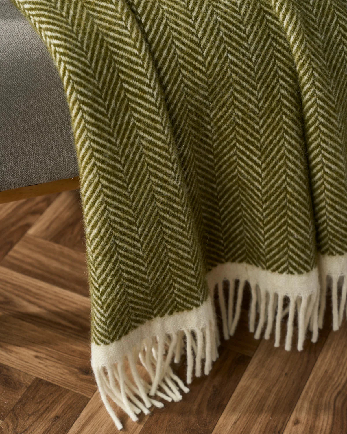 Olive Woollen Blanket 3 Sizes