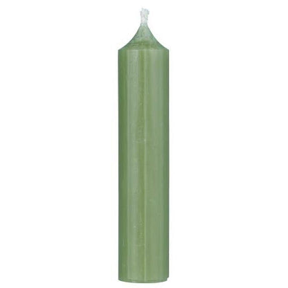 Short Dinner Candle Grass Green