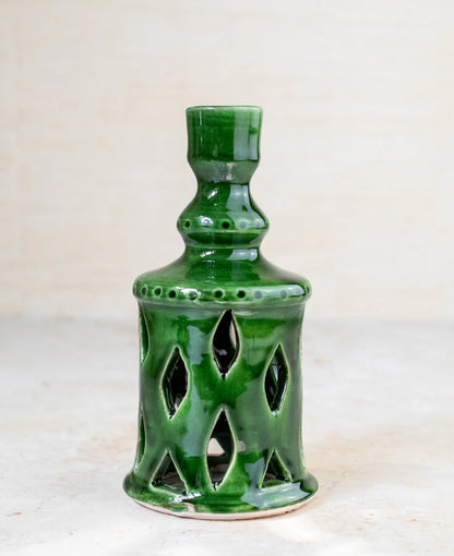 Souk Tazzeka Green Candleholder