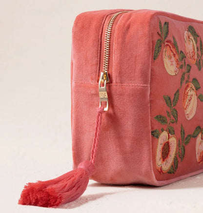 Elizabeth Scarlett Coral Summer Peach Make Up Bag