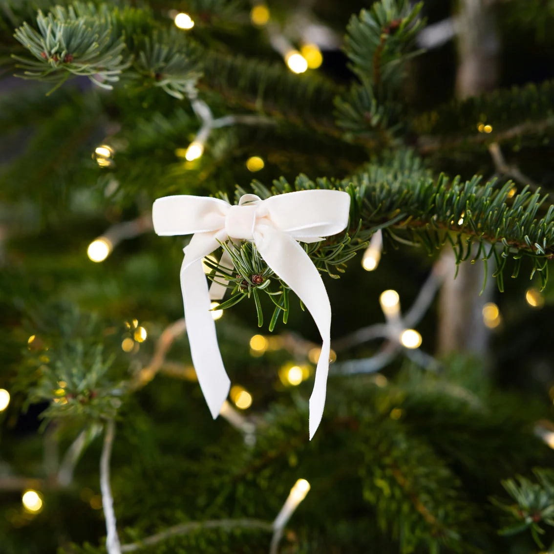 Christmas Green Velvet Tie On Bows